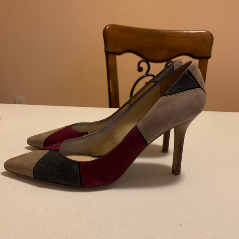 Patchwork Suede Pump-9 - image 2